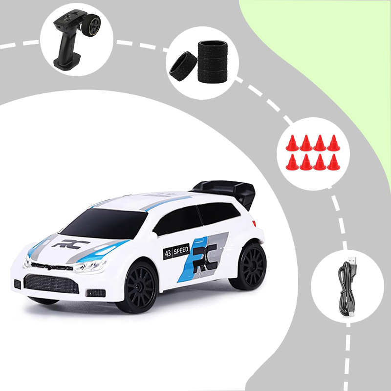 2025 New upgraded version 1/43 scale mini RC drift car with gyroscope