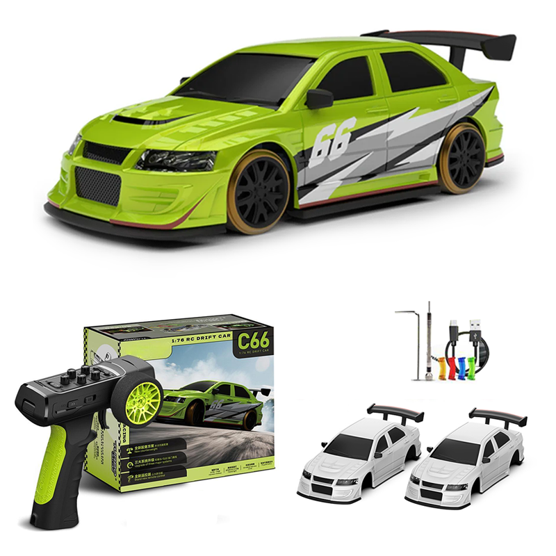 1/76 2.4G Rear-Wheel Drive RTR Road Racing Remote Control Car - TCY66