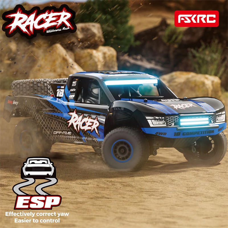 RD12 1/12 RC drift car with gyroscope, 7-color LED roof light and front/rear LEDs