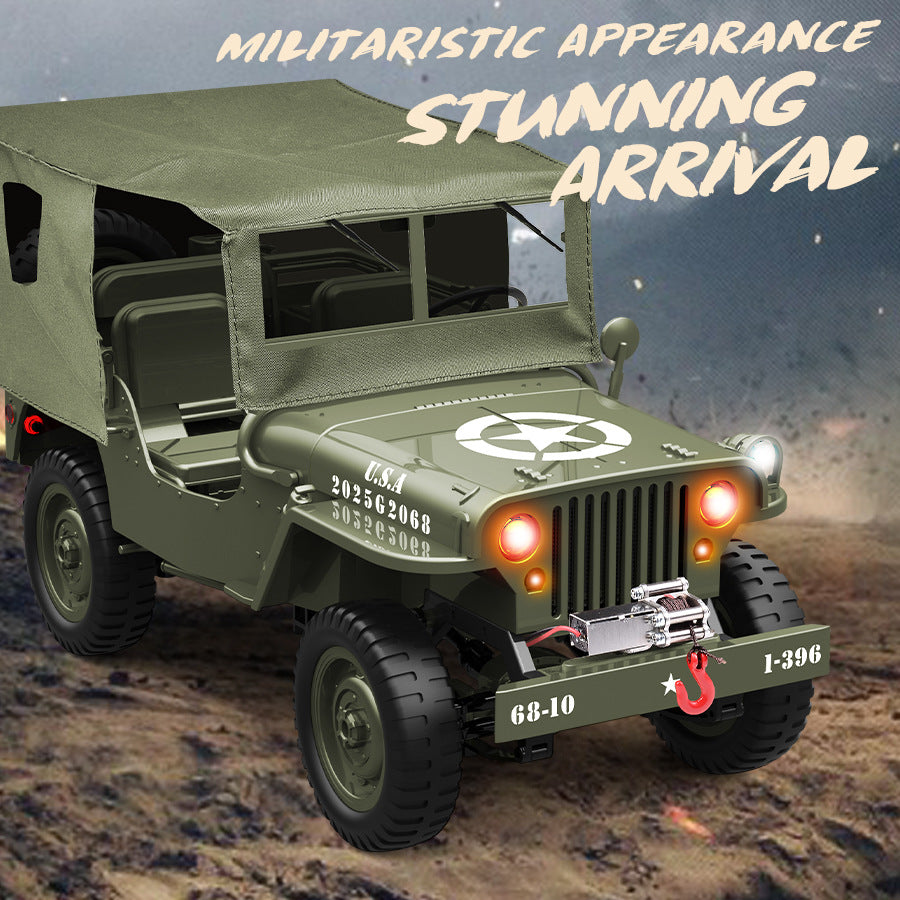 1/10 scale Willys military rock climbing remote control truck-JJY37