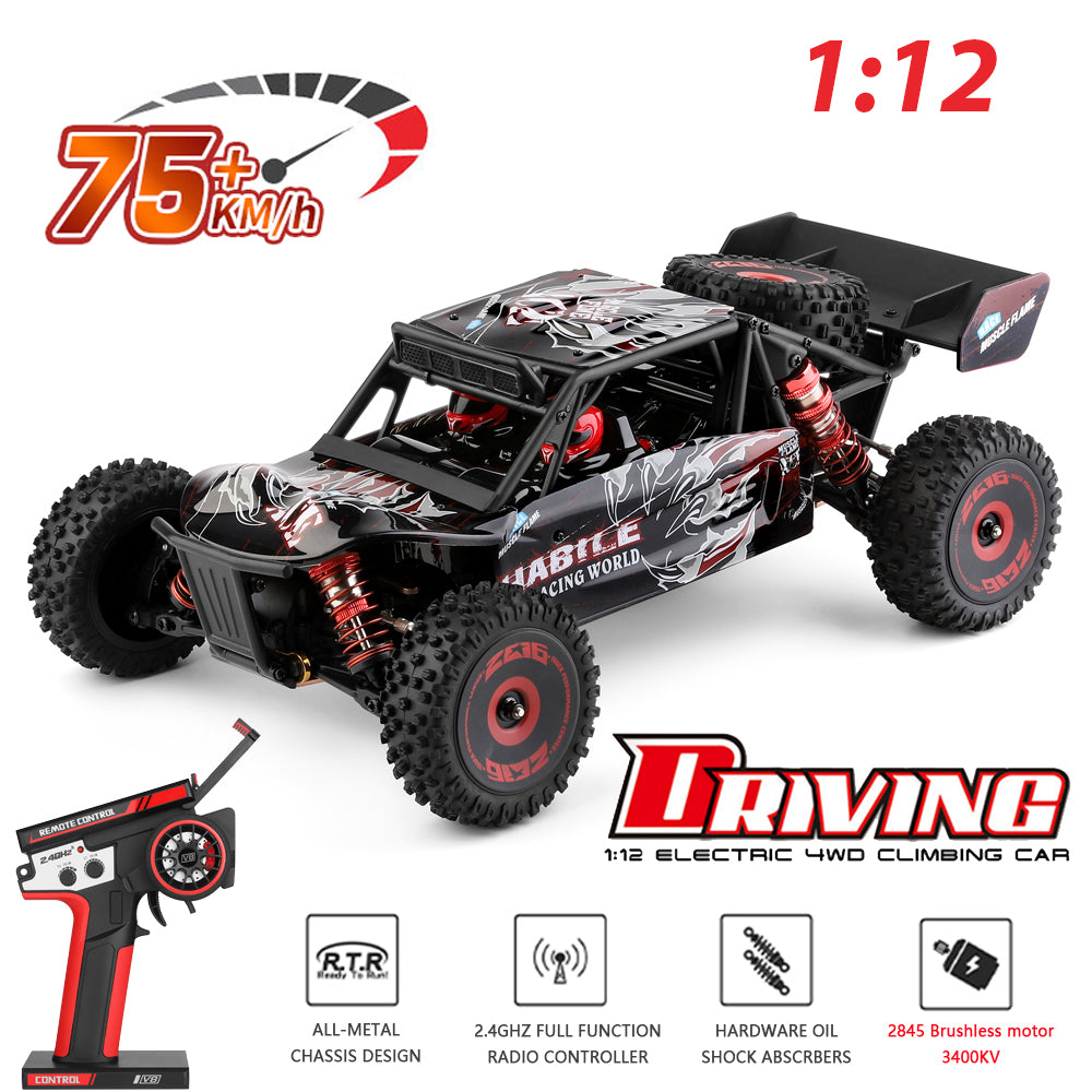 1:12 Brushless V8 4WD Off-Road Drift Car 75 km/h - WLY6