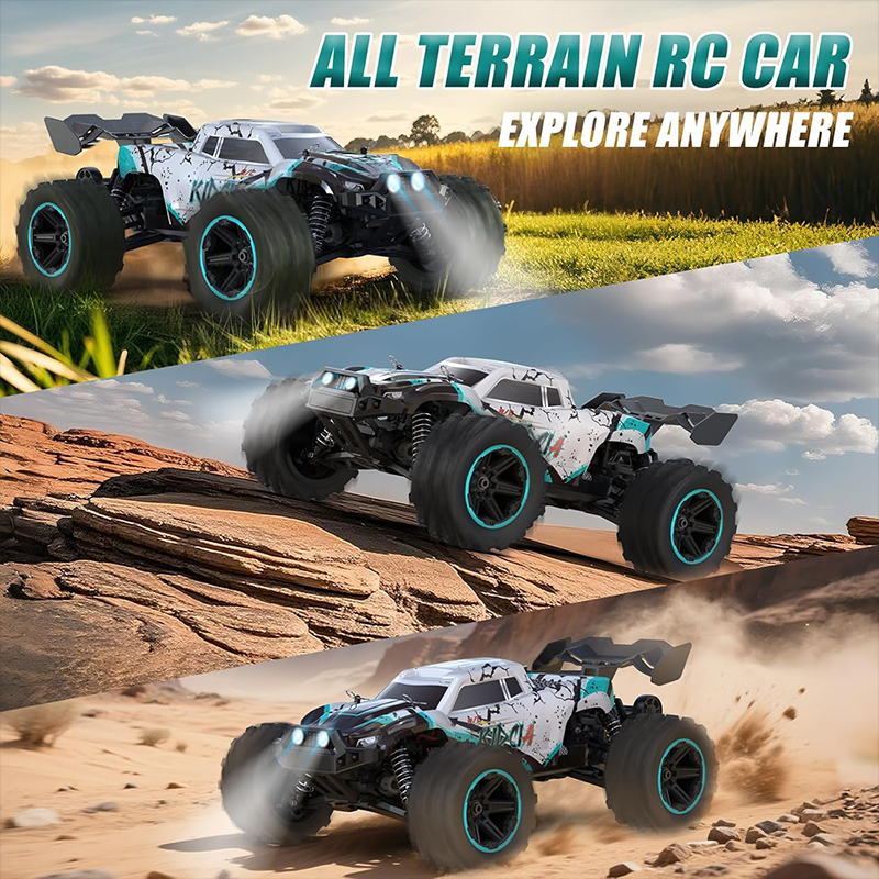 1:14 scale off-road remote control car, top speed 50 km/h, 60-minute battery life