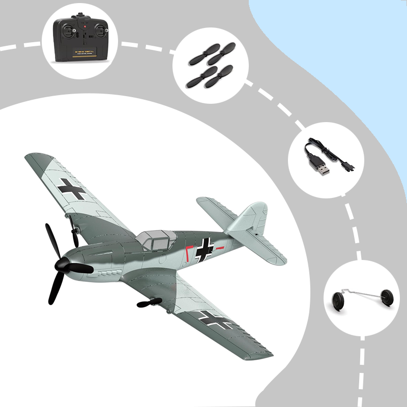 P51 remote control airplane, six-axis gyroscope