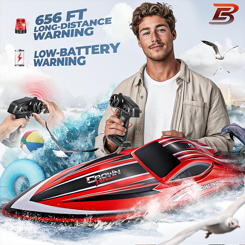 16-inch large brushless remote-controlled boat, 55 km/h