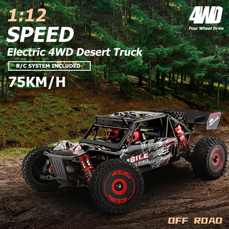 1:12 Brushless V8 4WD Off-Road Drift Car 75 km/h - WLY6