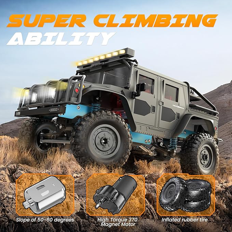 1:12 Hummer 2.4GHz All-Terrain Remote Control Waterproof Climbing Vehicle - JJY20
