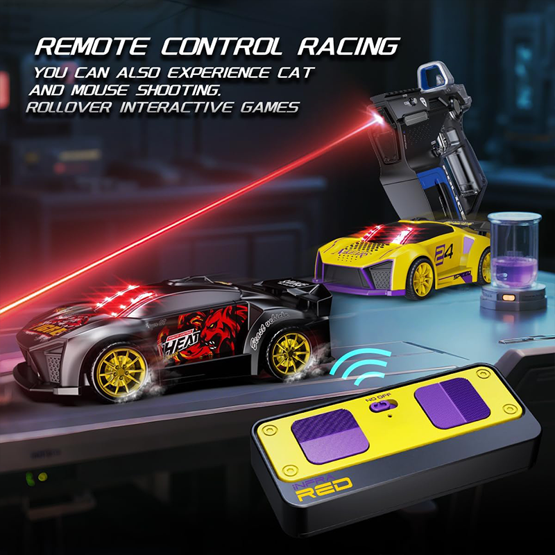 3-in-1 2-Player Interactive Charging 2.4GHz Remote Control Battle Vehicle