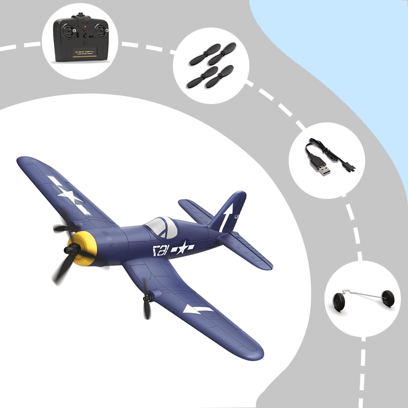 P51 remote control airplane, six-axis gyroscope