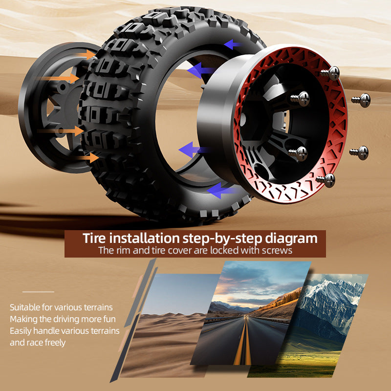 1/18 4WD Off-Road Remote Control Truck, 36 km/h - JJY23