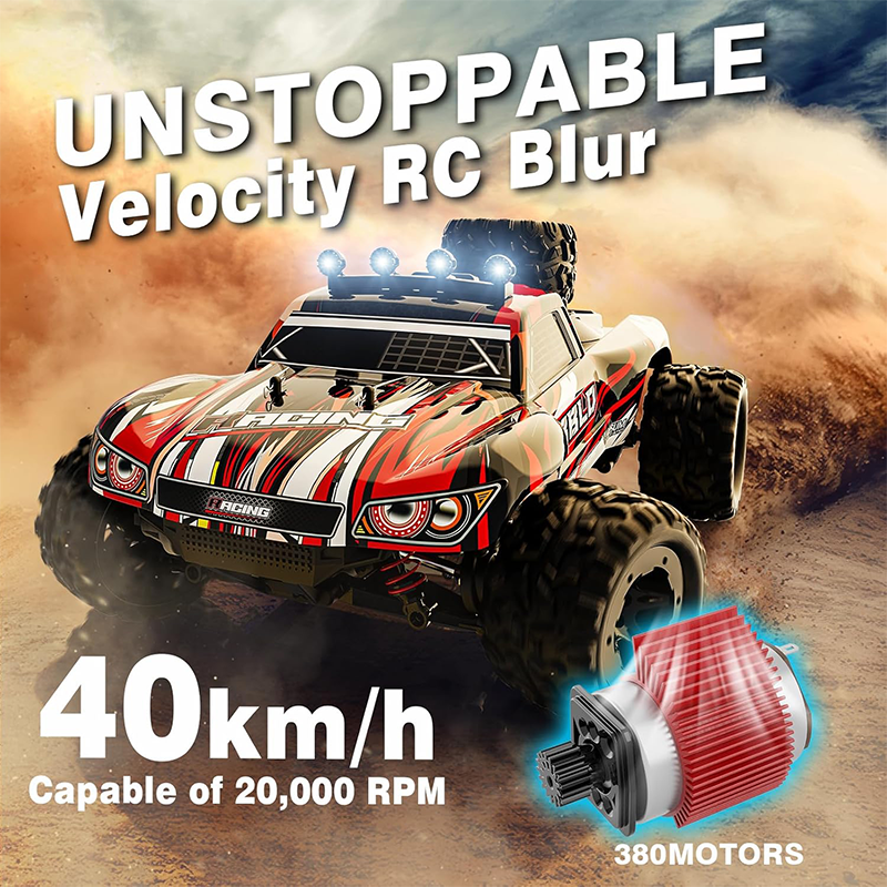 1/18 scale RC off-road truck, IPX4 waterproof 40KM/H