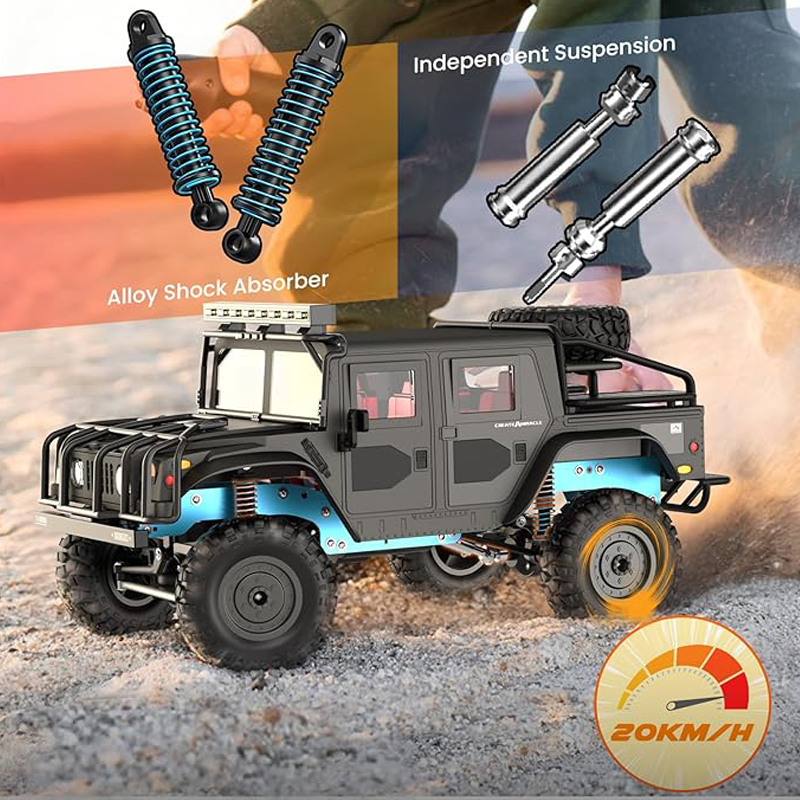 1:12 Hummer 2.4GHz All-Terrain Remote Control Waterproof Climbing Vehicle - JJY20