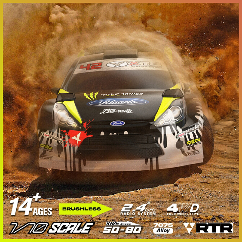 1:10 Competition-Grade Electric Brushless High-Speed Rally Car - LF10