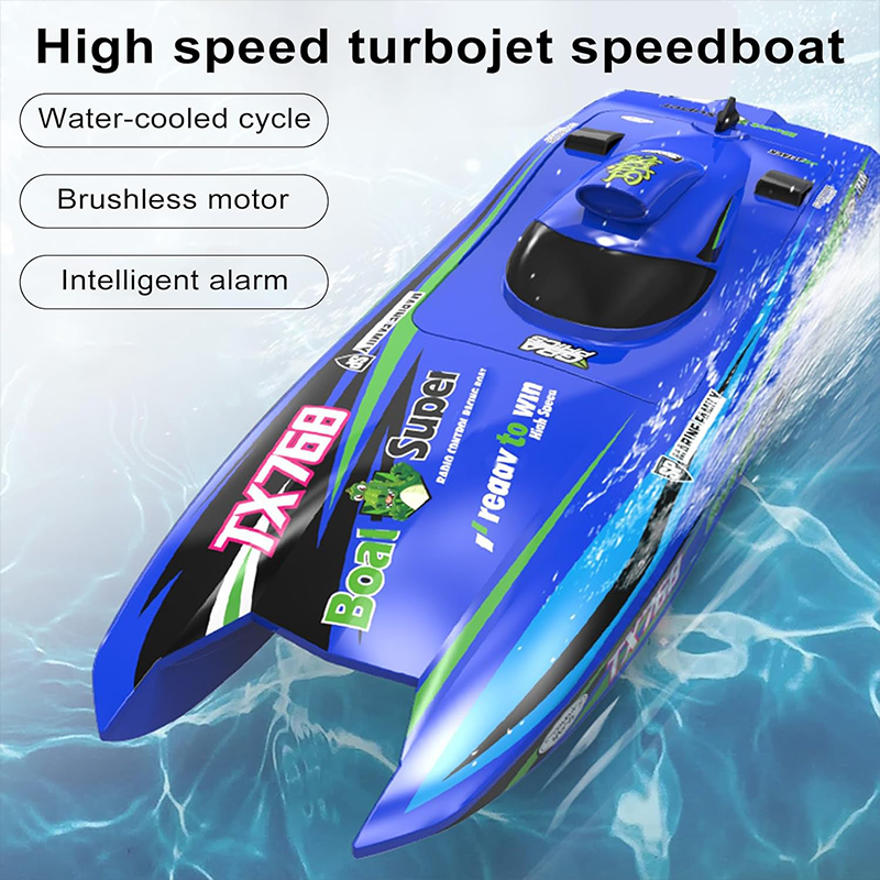 2.4GHz brushless turbojet speedboat, 30km/h