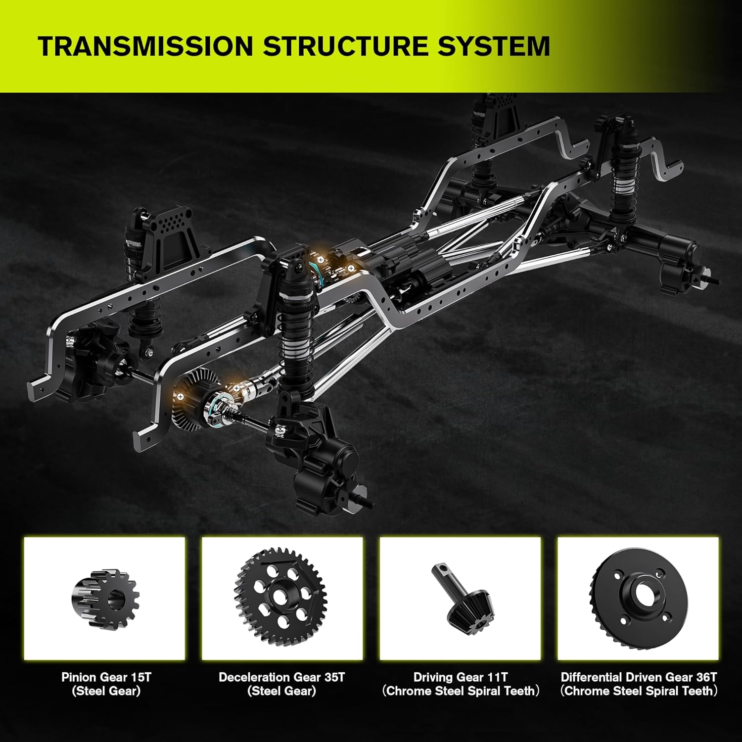 1/7 Scale Professional Differential Climbing Car (battery not included) - LTK07
