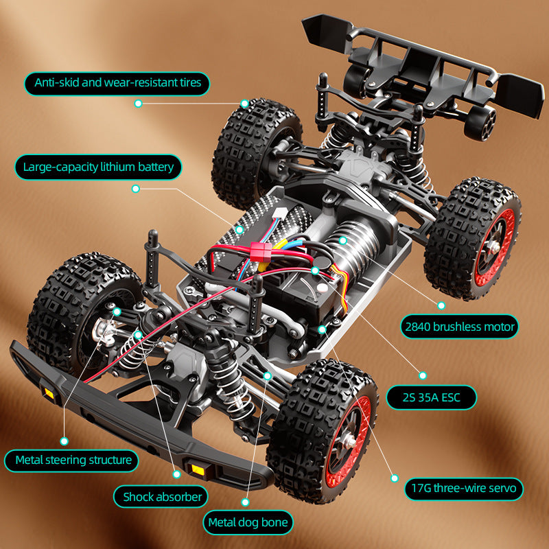 1/18 4WD Off-Road Remote Control Truck, 36 km/h - JJY23