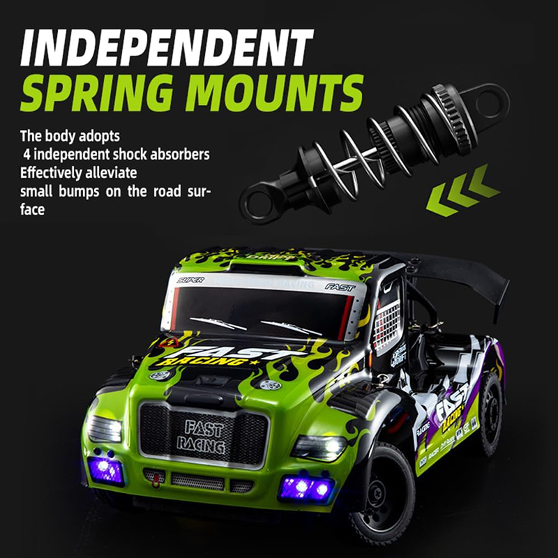 1/16 scale remote-controlled drift 4x4 truck, top speed 40 km/h, equipped with 380 motor