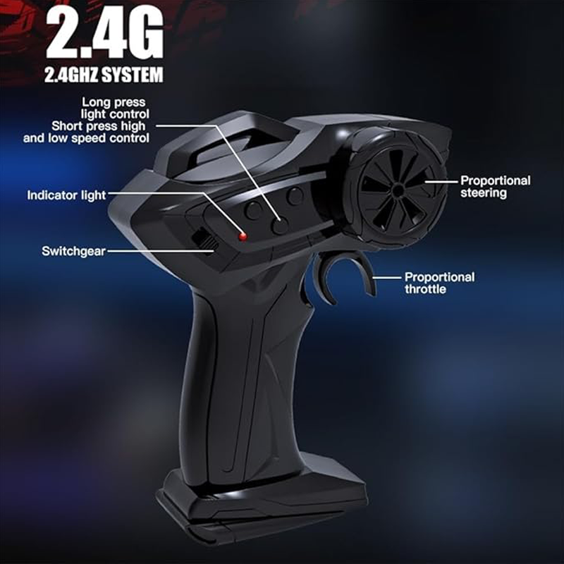 1/64 4WD Mini RC Drift Car with LED Lights