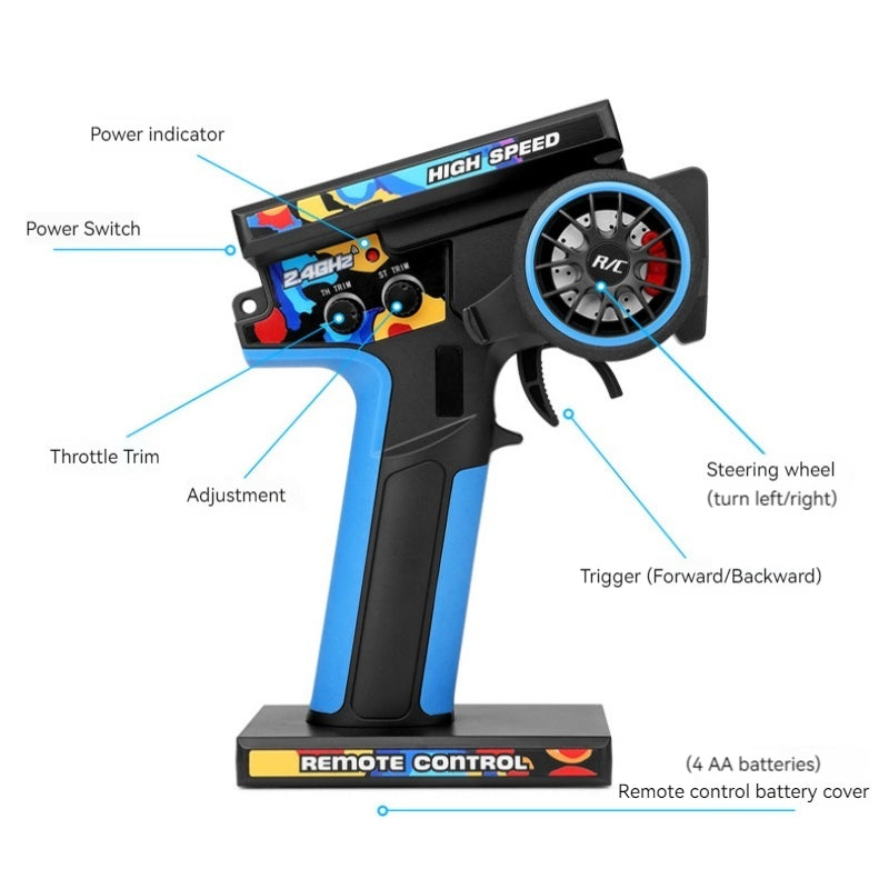 1:12 scale 2.4GHz Remote Control RTR Off-road Drift Car - WLY7