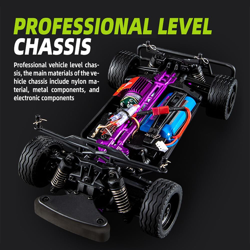 1/16 scale remote-controlled drift 4x4 truck, top speed 40 km/h, equipped with 380 motor