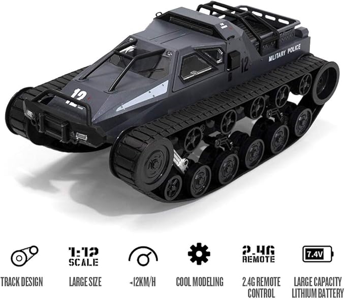 1/12 scale remote control 360° rotating tank - JJY27