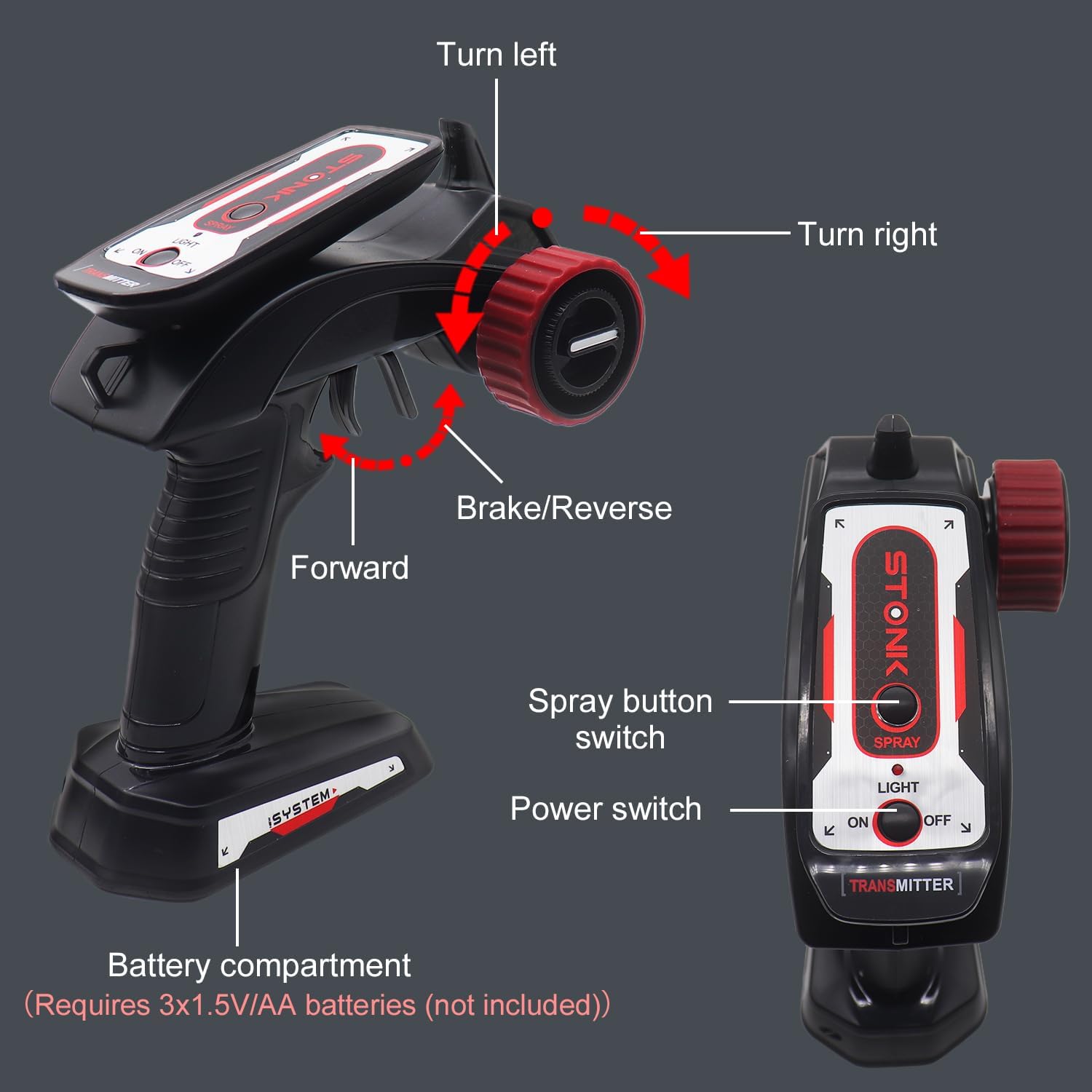 1/12 scale 4WD remote-controlled military tracked tank - JJY22