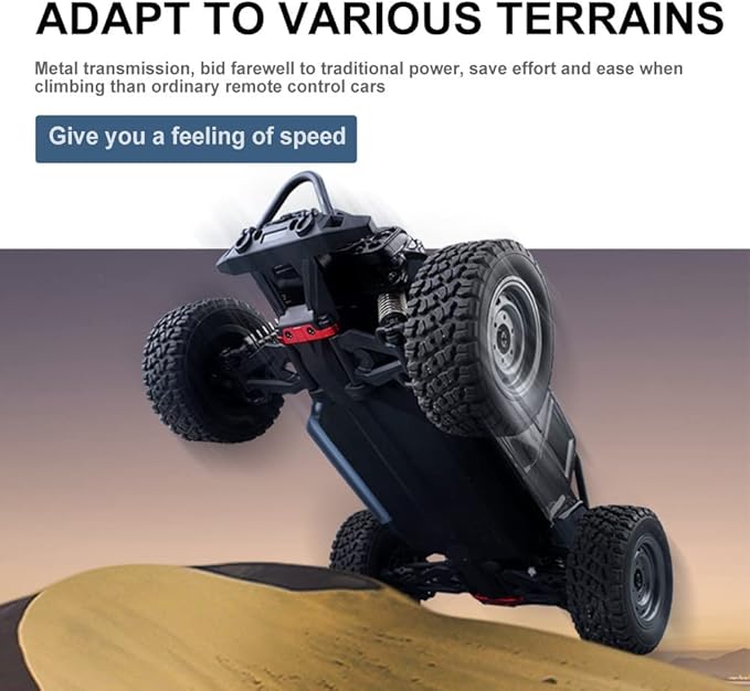 1:16 scale 4WD all-terrain remote control jeep, top speed 38 km/h - JJY26