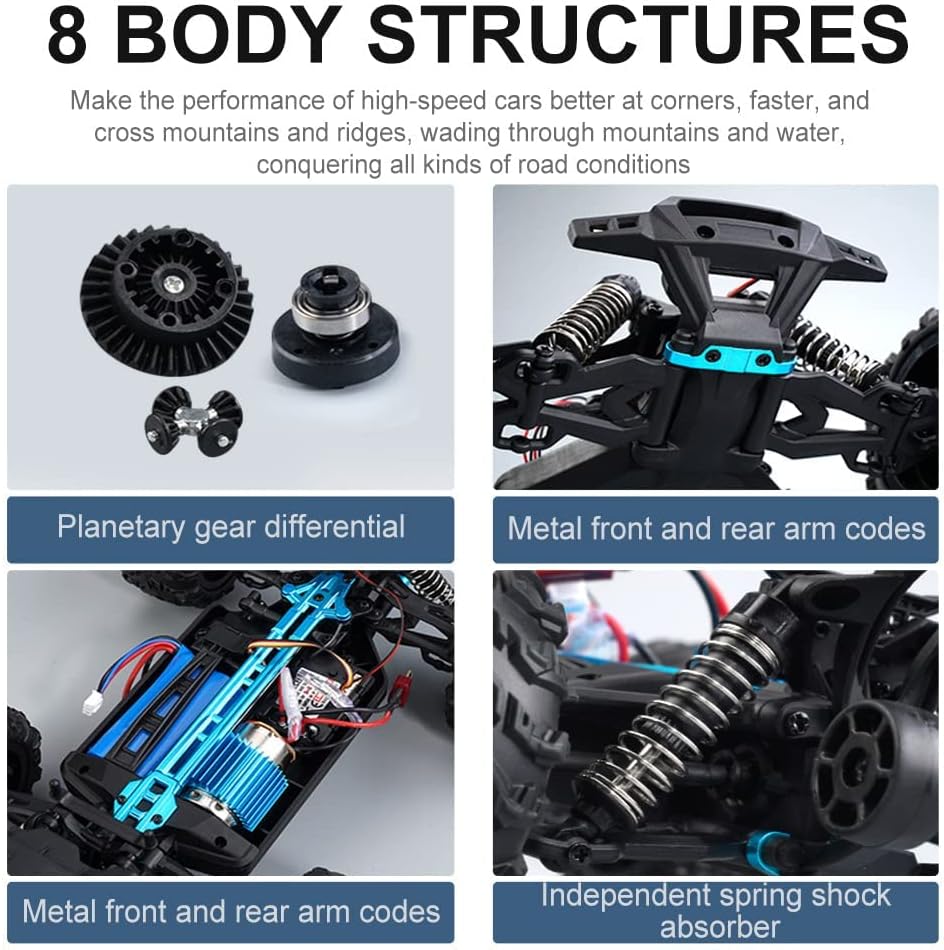 1/16 scale 4WD all-terrain remote control , top speed 38 km/h - JJY26
