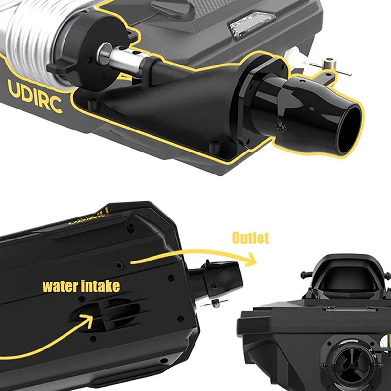 2.4GHz brushless remote-controlled turbojet motorboat, 25 km/h