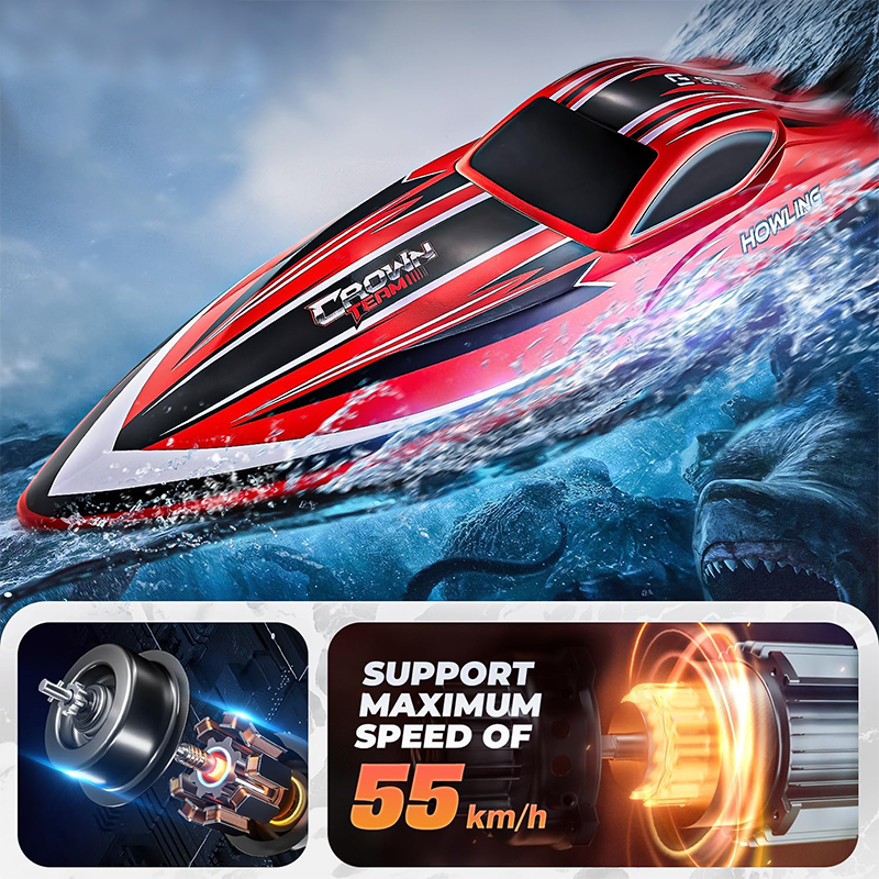 16-inch large brushless remote-controlled boat, 55 km/h