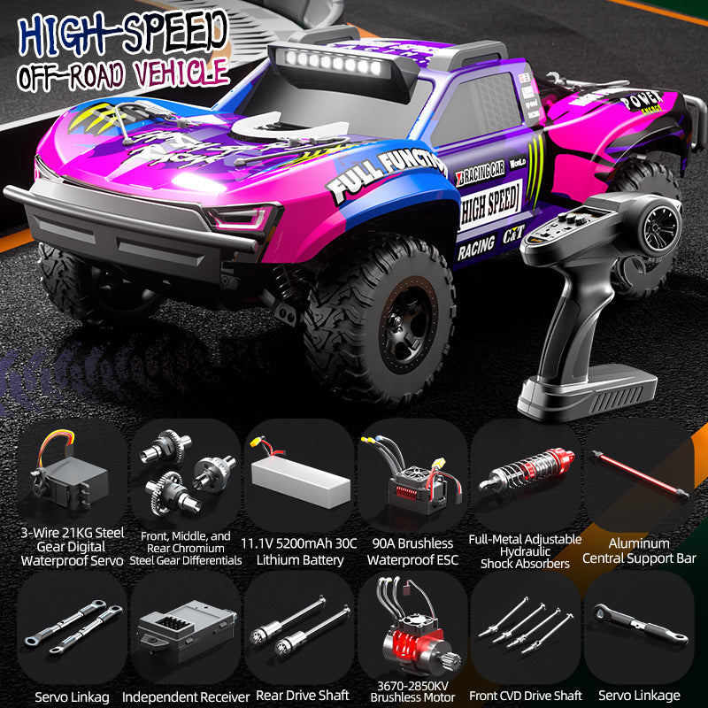 1/10 High-Speed Trophy Off-Road Brushless Short-Distance Monster Truck-JJY2