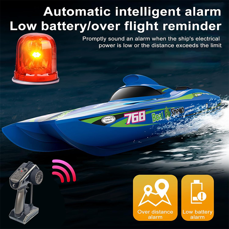 2.4GHz brushless turbojet speedboat, 30km/h