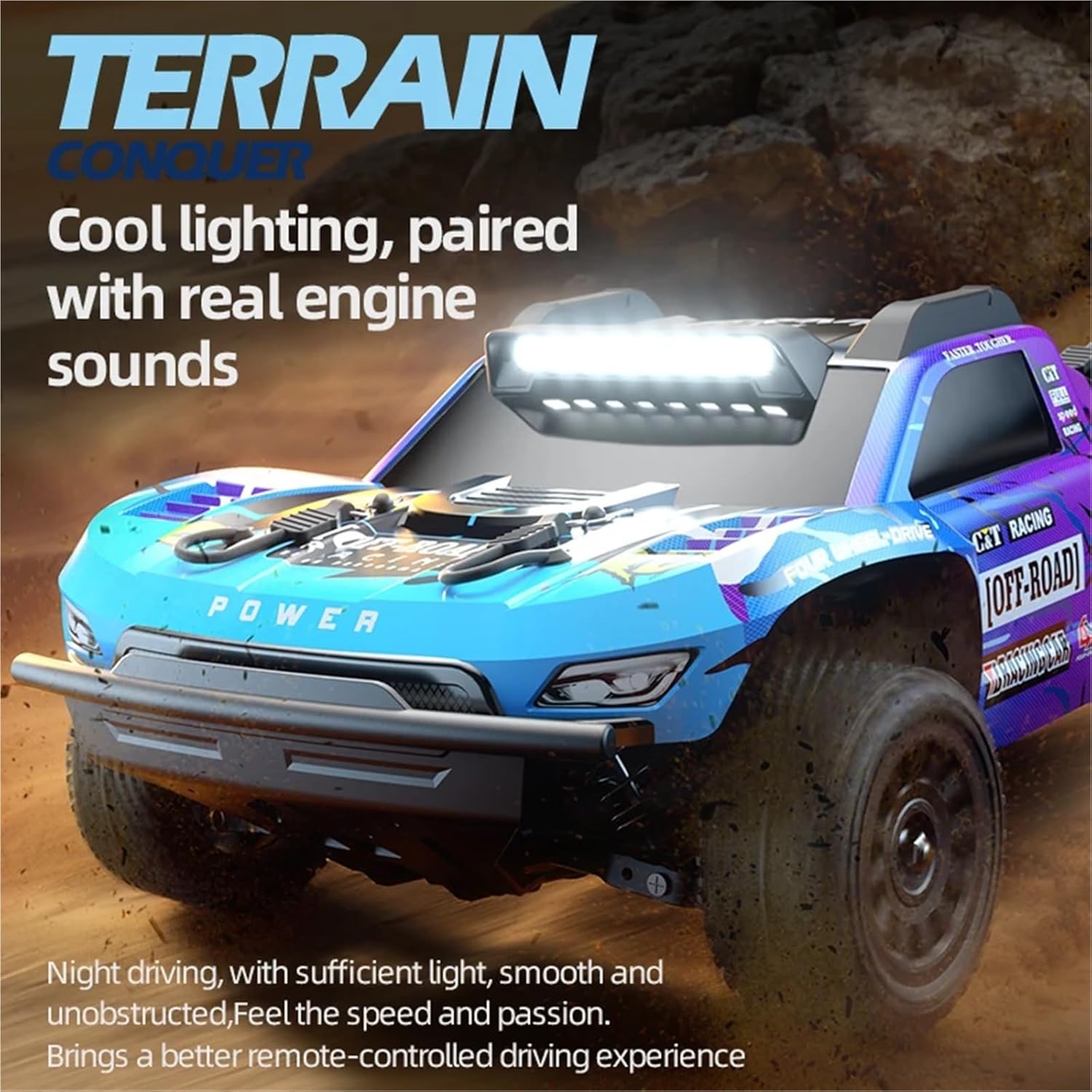 1/10 RTR remote-controlled brushless pickup truck, 40 km/h - JJY4