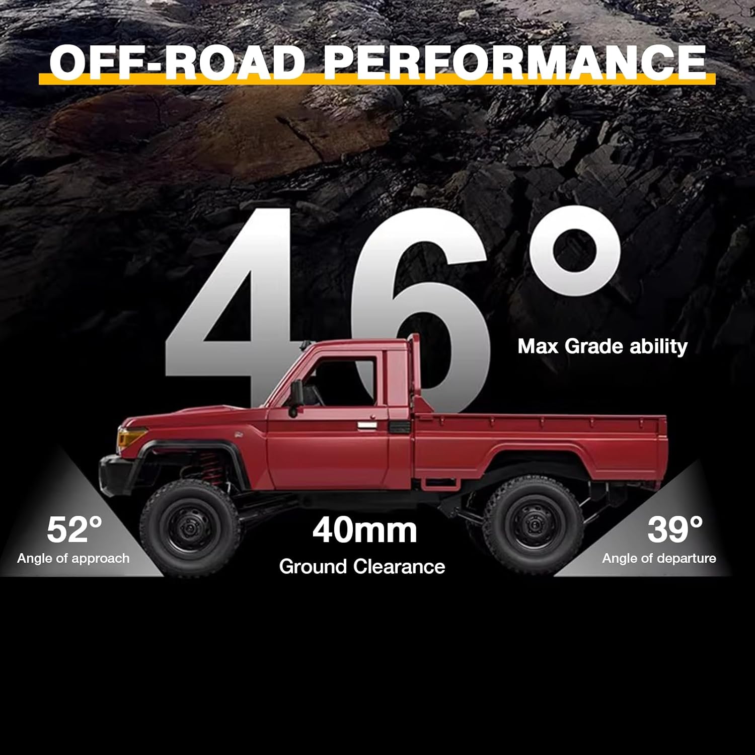 1/12 4x4 Off-Road Remote Control Pickup Truck - JJY35