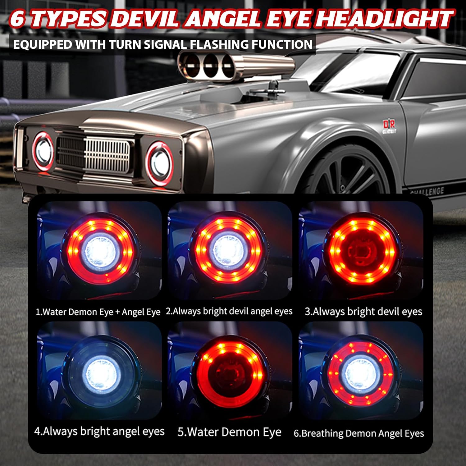 1/16 Muscle Remote Control Drift Car, 38 km/h - SGY34