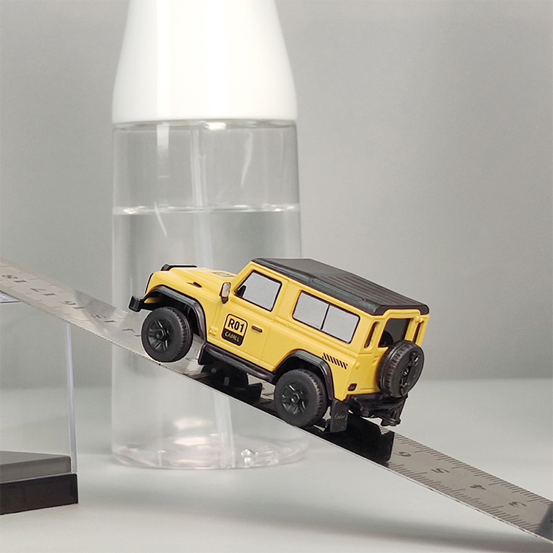 1/64 full scale remote control rock climbing car with LED lights and portable handbag