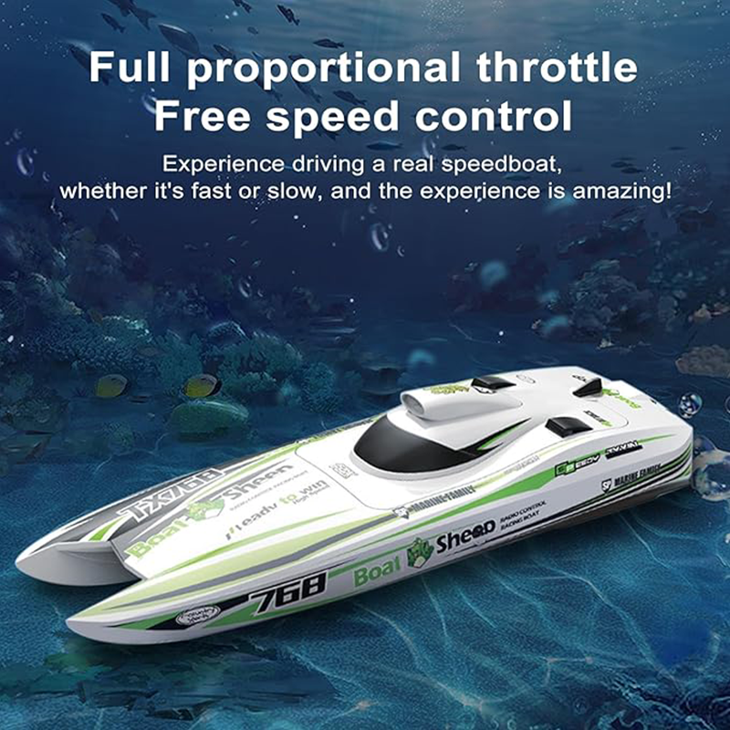 2.4GHz brushless turbojet speedboat, 30km/h