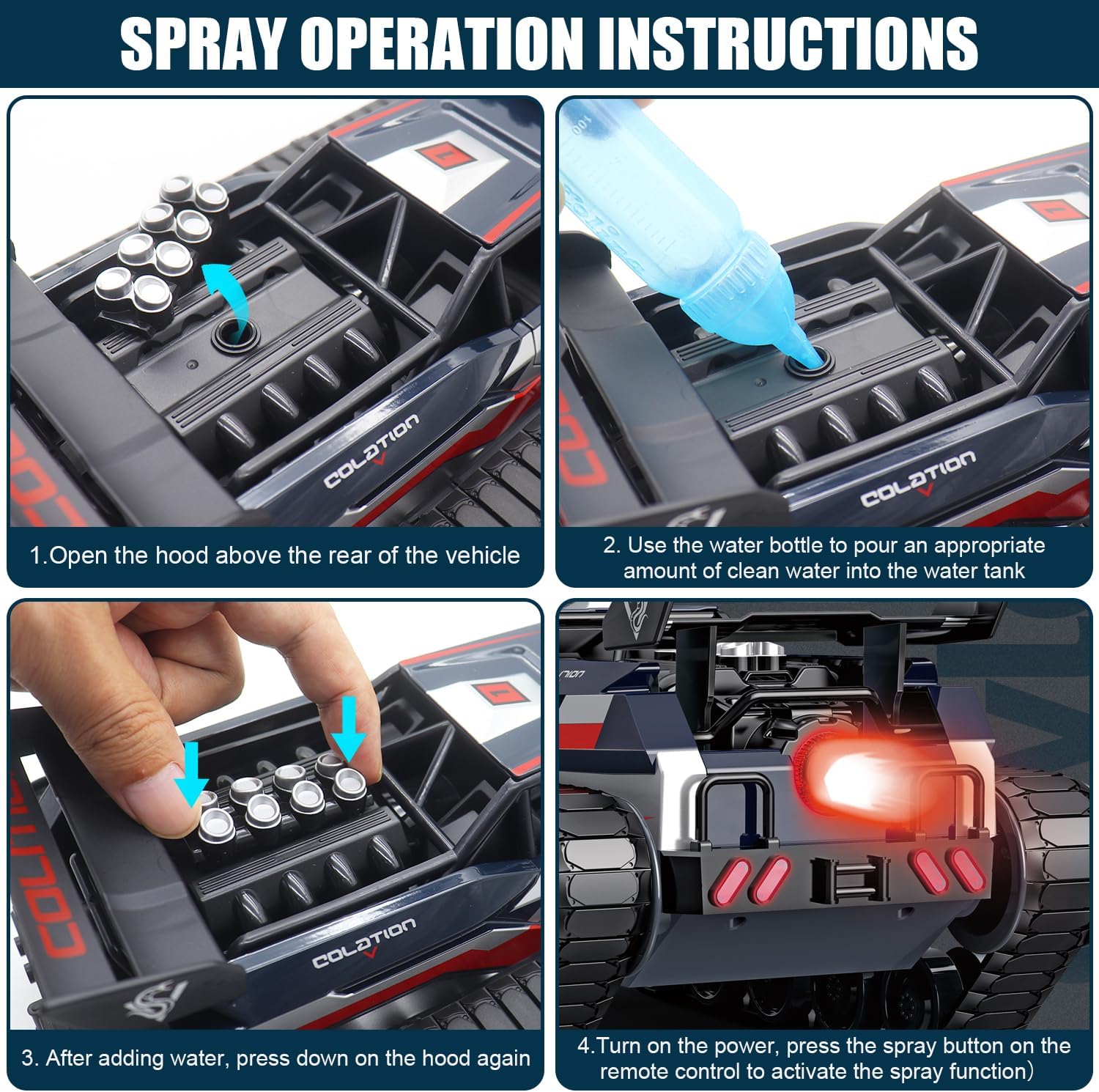 1/12 scale 4WD remote-controlled military tracked tank - JJY22