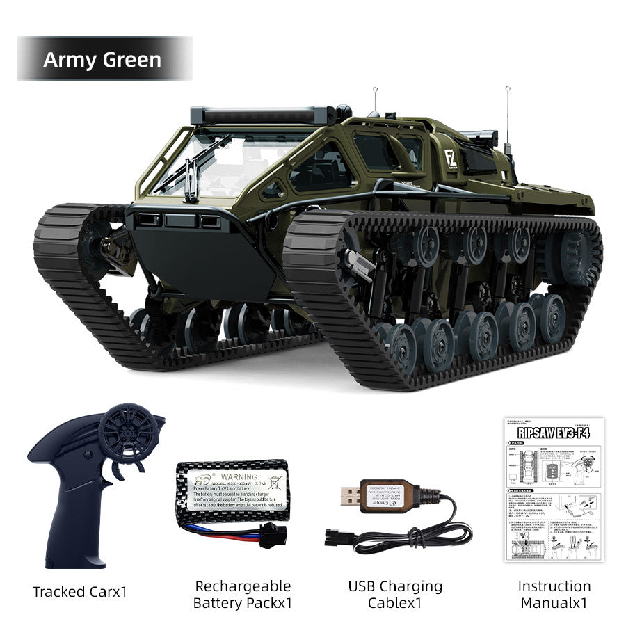 1:12 Military Tracked Off-Road Remote Control Tank - JJY38