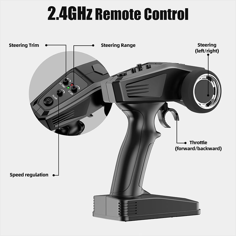 Two PVC car bodies, 1:18 scale monster pickup truck remote control car, 40 km/h