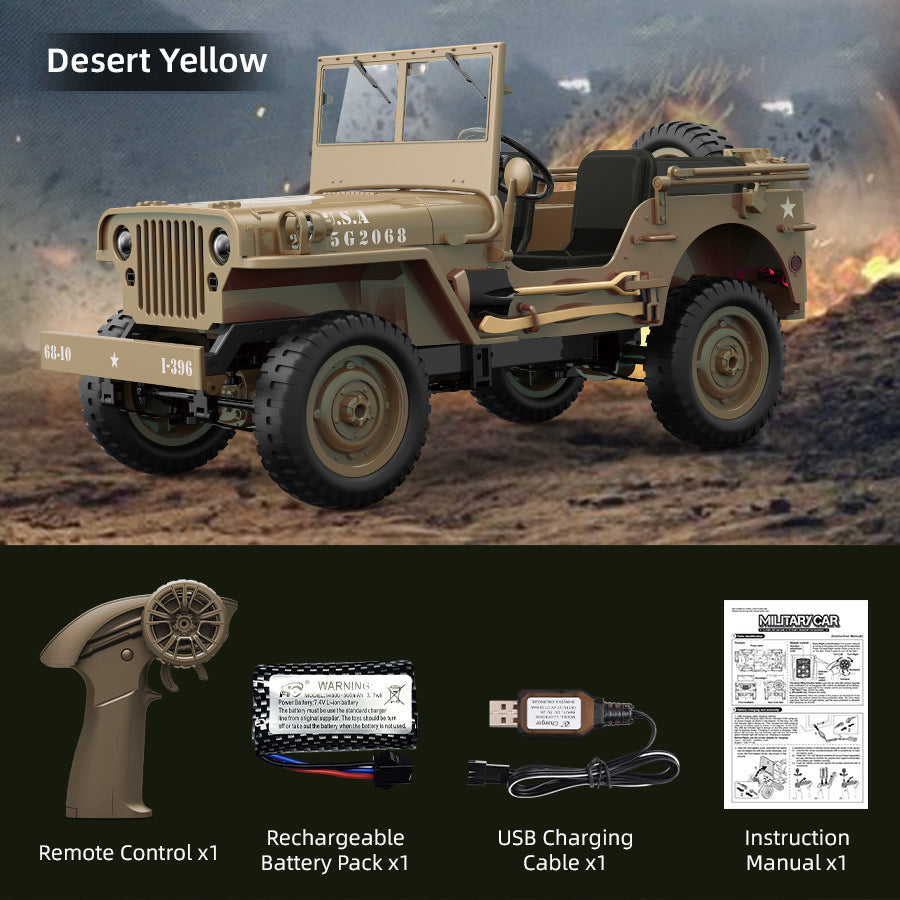 1/10 scale Willys military rock climbing remote control truck-JJY37