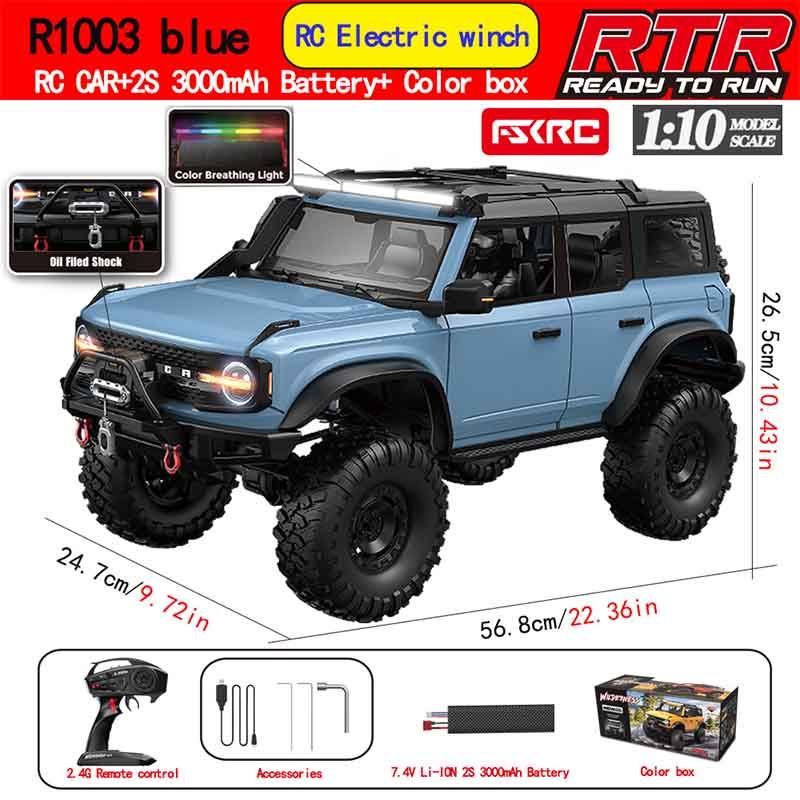 1/10 scale winch metal driveshaft remote control climbing car - SGY8