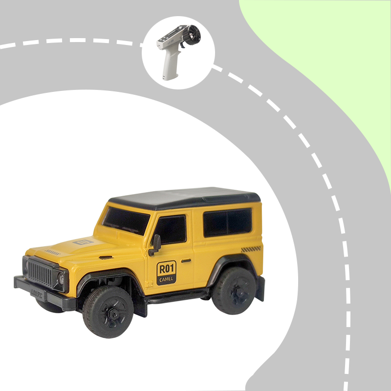 1/64 full scale remote control rock climbing car with LED lights and portable handbag