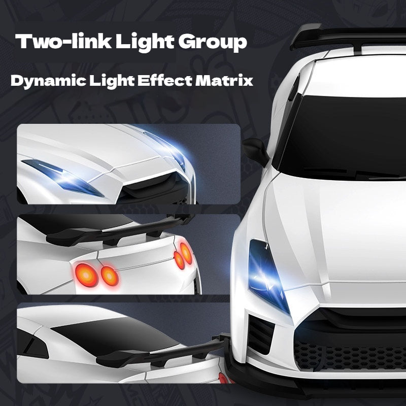 1/64 Scale Continuously Variable Transmission 4WD Desktop Drift Racing Car - MC061