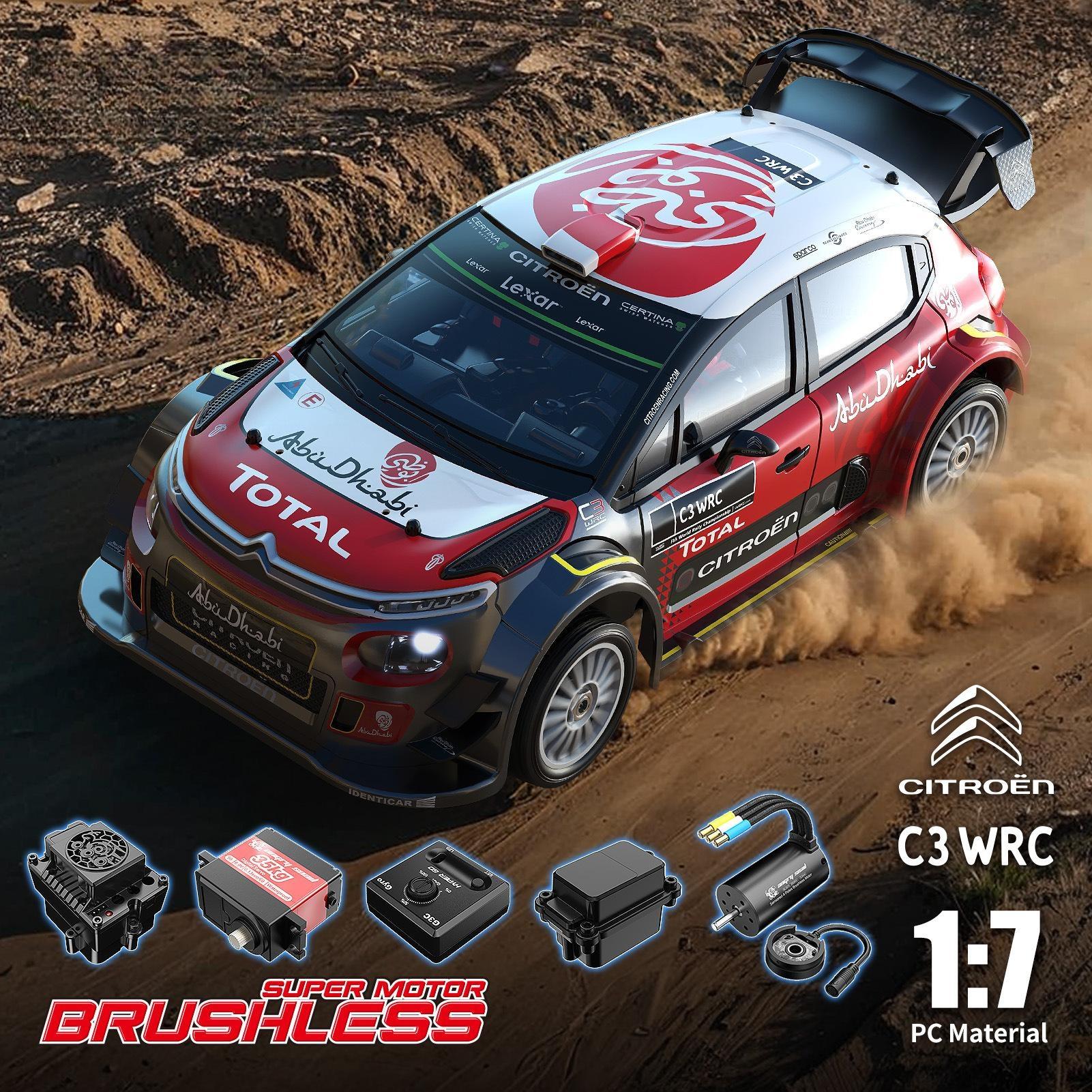 1/7 Scale Brushless RC Off-Road/Drift/Rally Car – Citroën C3 (On-Road/Rally Style) – MJY303