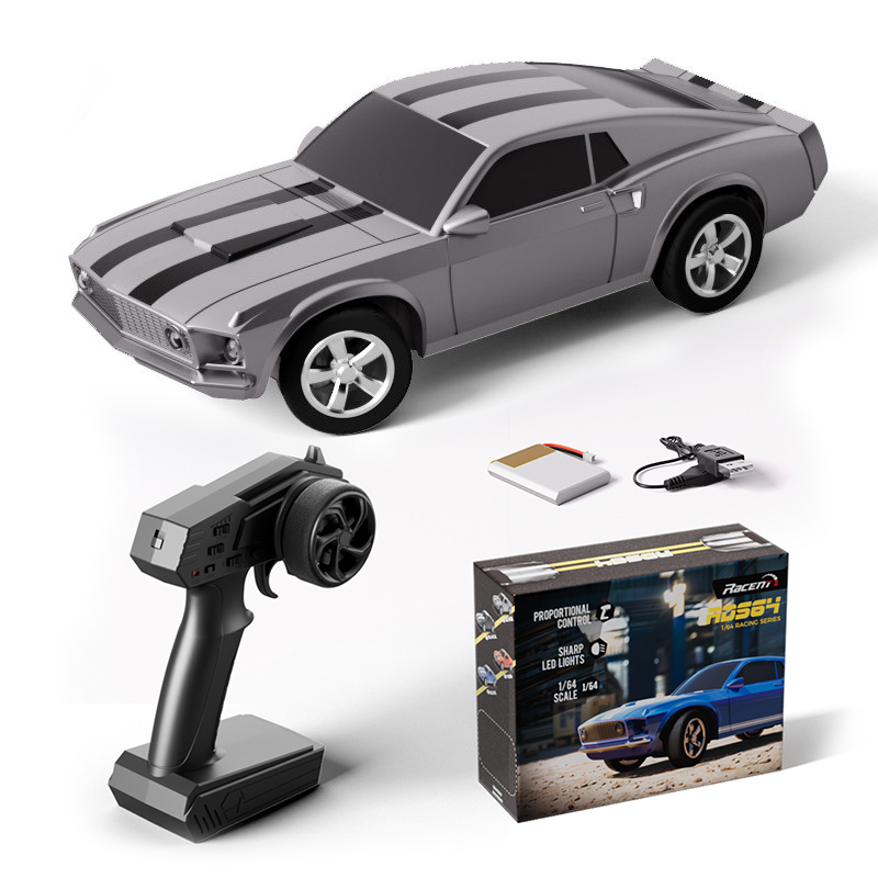 1/64 scale professional rear-wheel drive gyroscope drift Mustang retro car - LS1