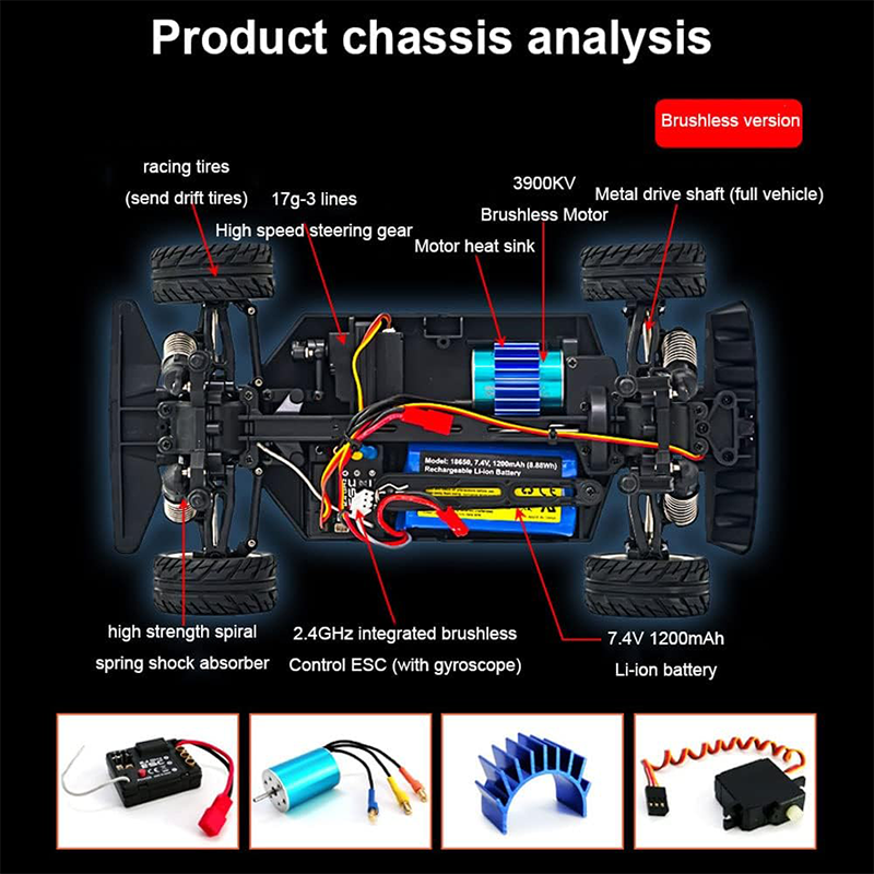 1/16 scale brushless high-speed remote control car - SGY28