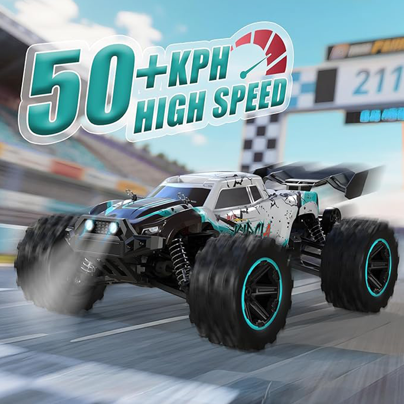 1:14 scale off-road remote control car, top speed 50 km/h, 60-minute battery life