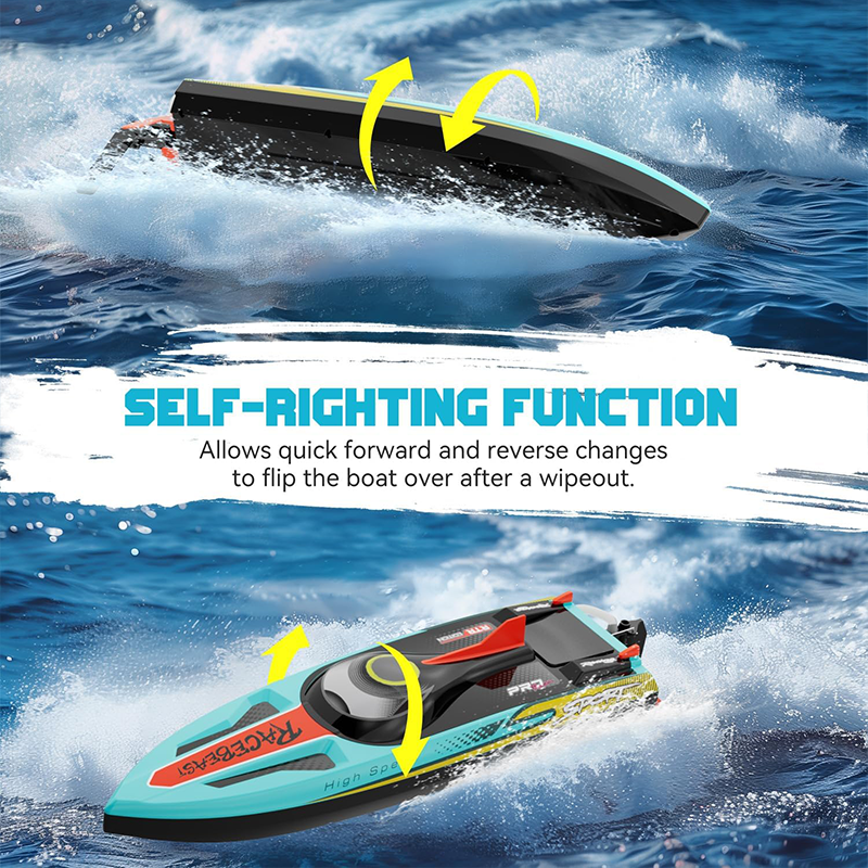 19-inch brushless self-righting racing boat, 40 mph