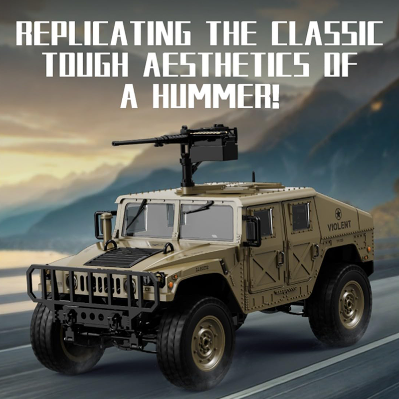 1:14 Alloy Climbing Military Remote Control Truck-JJY32