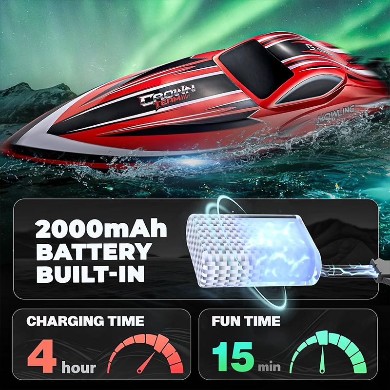 16-inch large brushless remote-controlled boat, 55 km/h